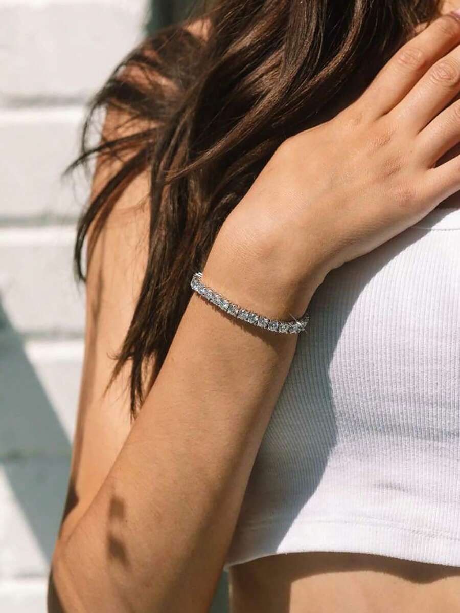 Tipo di stile:braccialetto da tennis 1