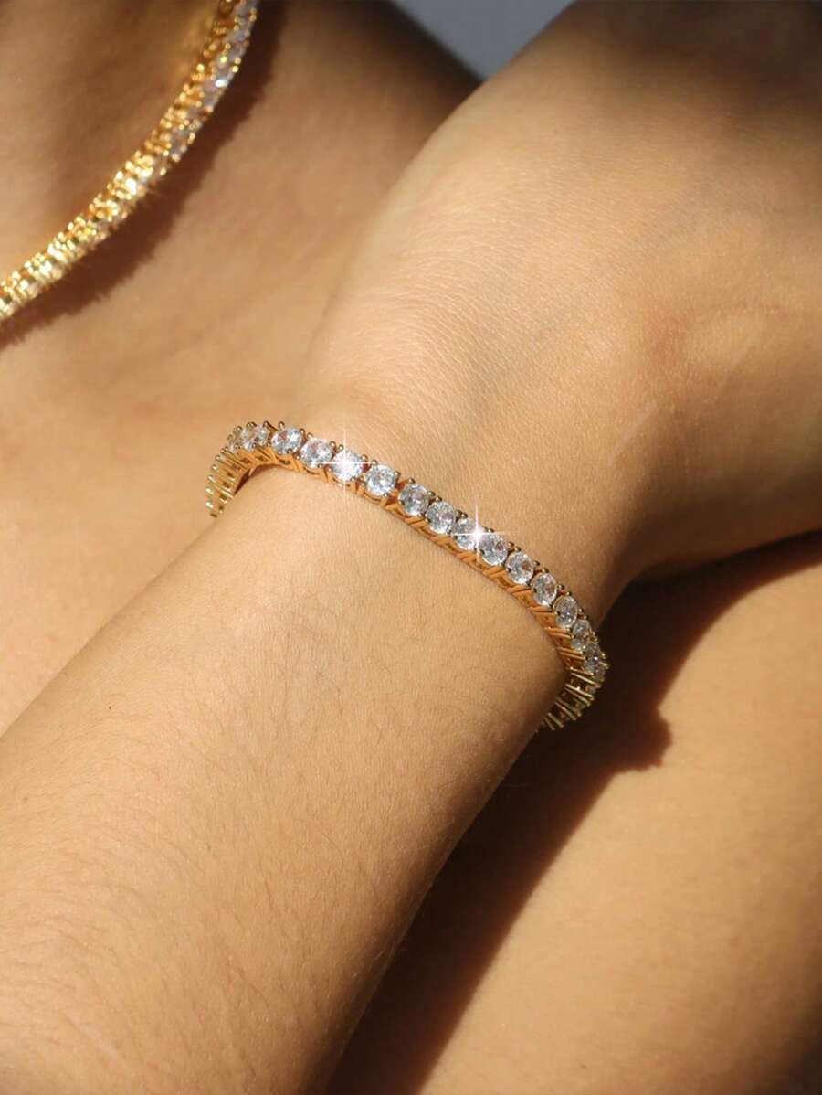 Tipo di stile:braccialetto da tennis
