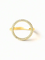 Tipo di stile:Anello circolare con diamanti pieni