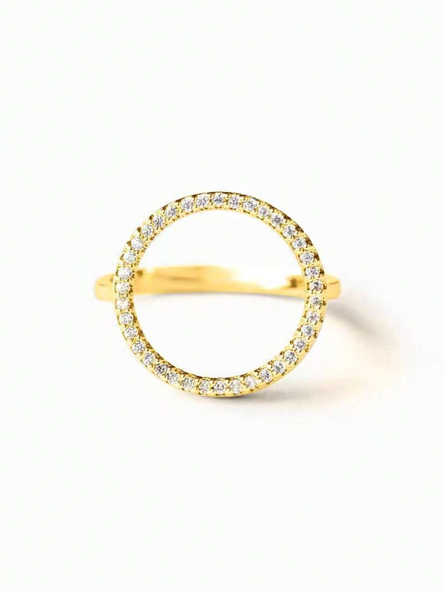 Tipo di stile:Anello circolare con diamanti pieni