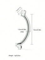 Tipo di stile:16G piercing al sopracciglio