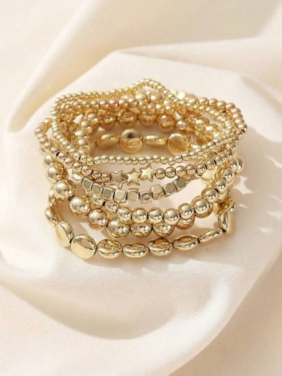 Tipo di stile:impostare perline d'oro