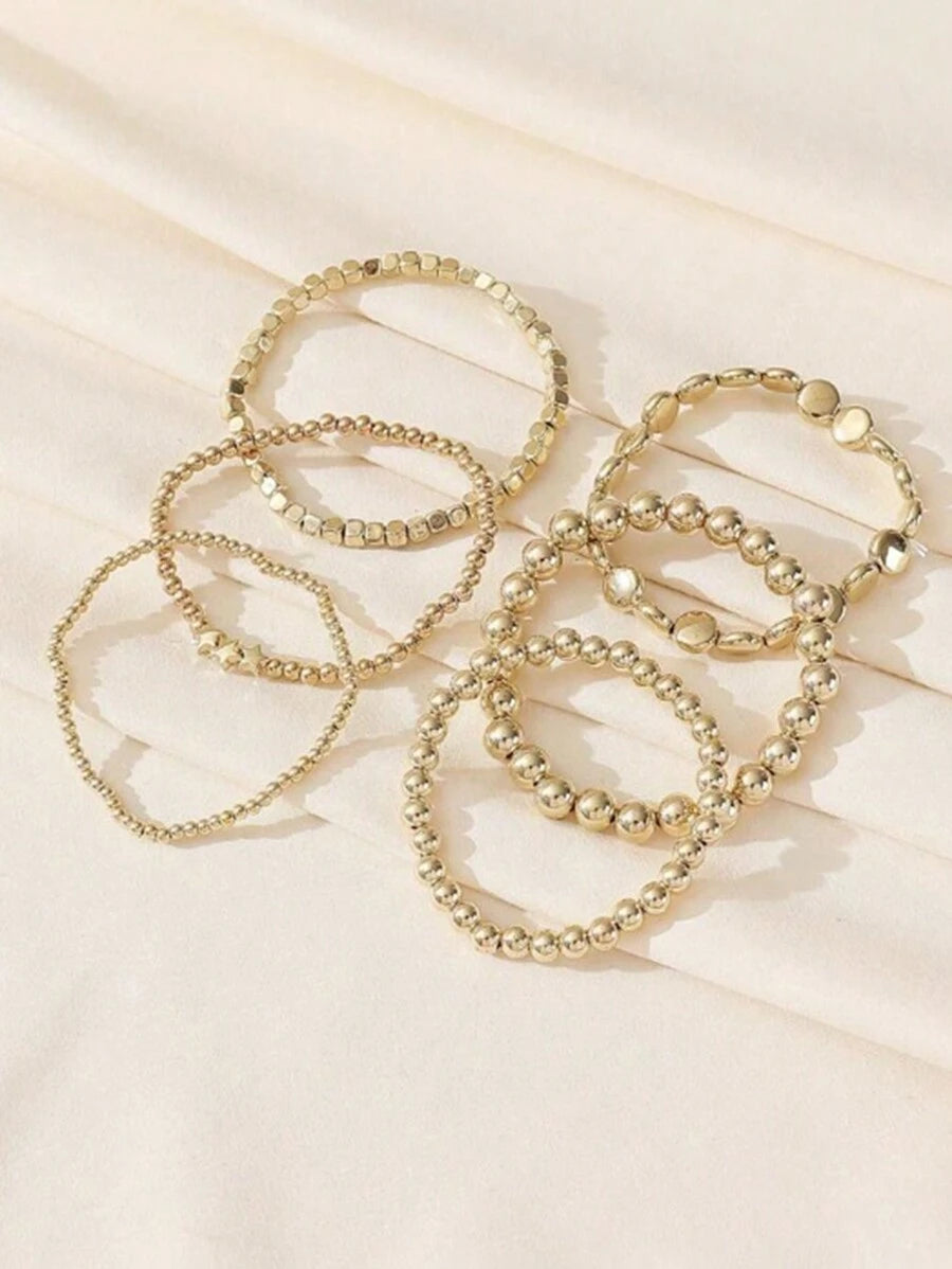 Tipo di stile:impostare perline d'oro