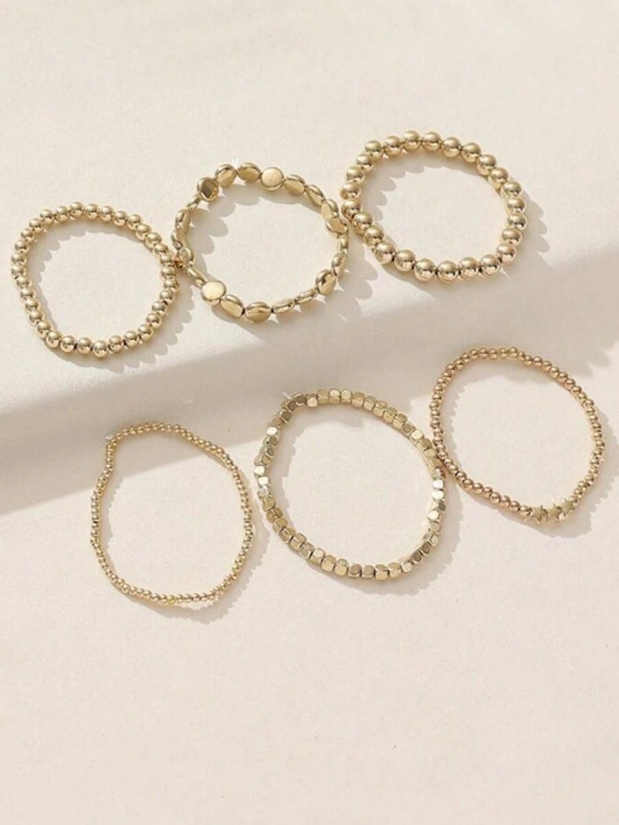 Tipo di stile:impostare perline d'oro