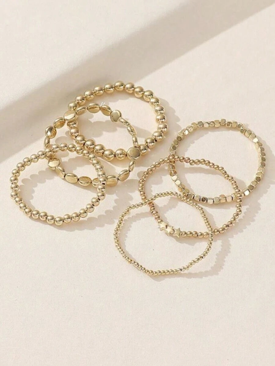 Tipo di stile:impostare perline d'oro