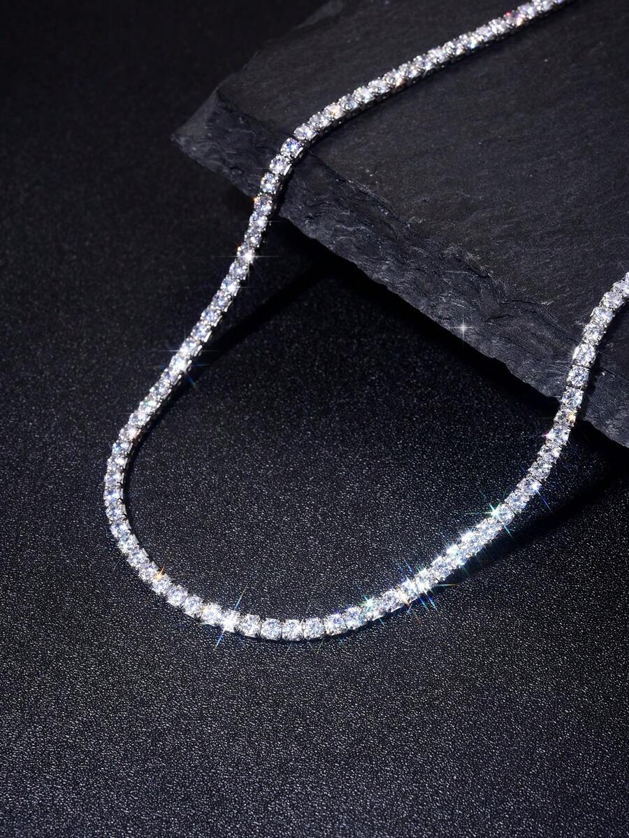 Tipo di stile:Collana tennis a quattro punte con diamanti 1