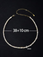 Tipo di stile:Collana tennis a quattro punte con diamanti 1