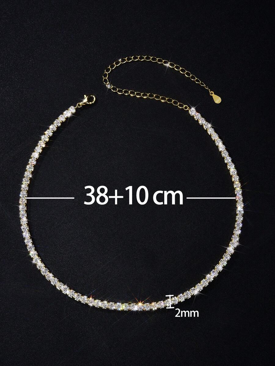 Tipo di stile:Collana tennis a quattro punte con diamanti 1
