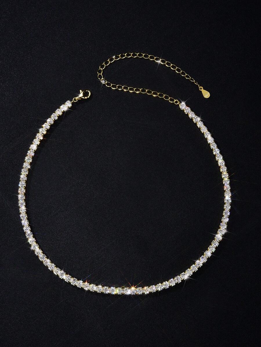 Tipo di stile:Collana tennis a quattro punte con diamanti 1
