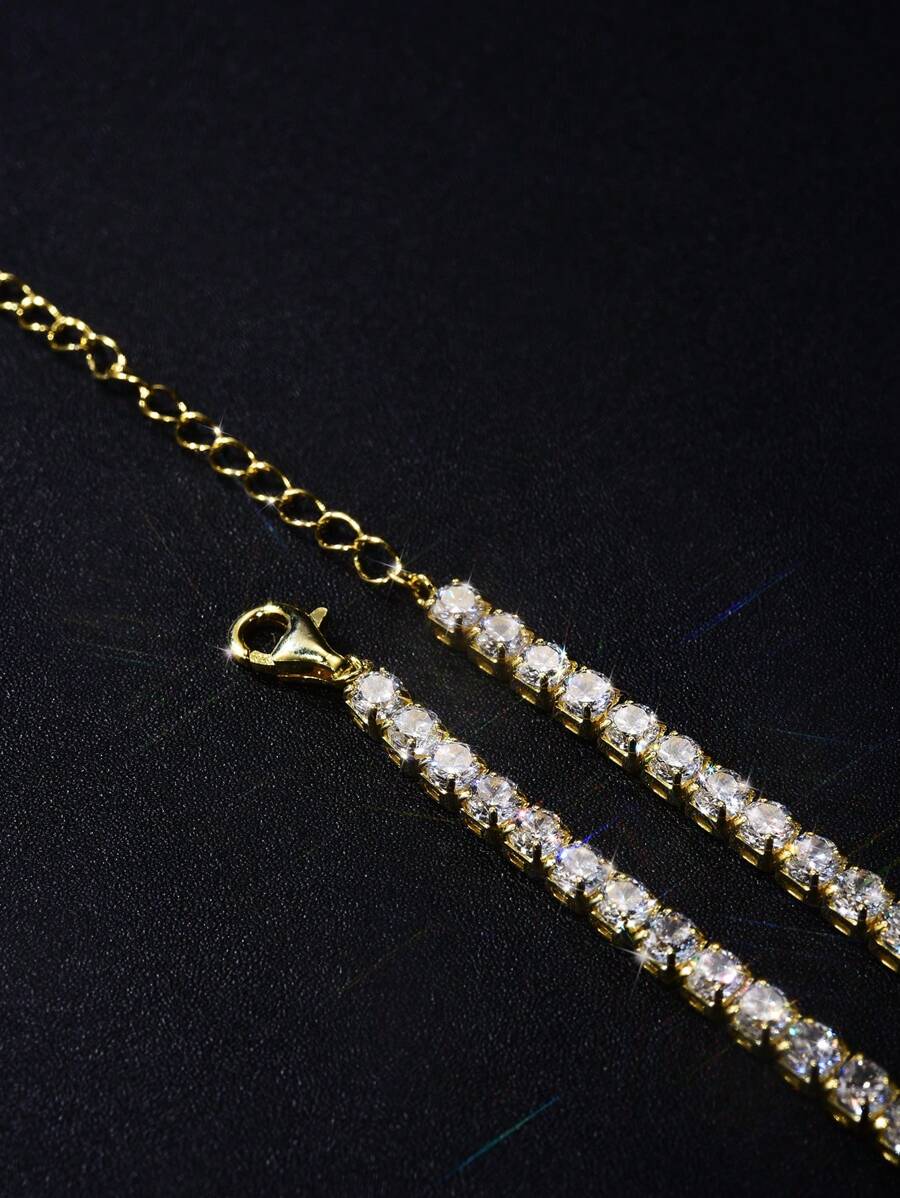 Tipo di stile:Collana tennis a quattro punte con diamanti 1