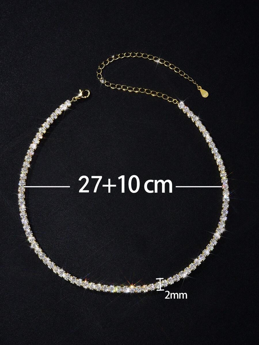 Tipo di stile:Collana tennis a quattro punte con diamanti 1