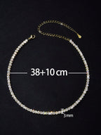 Tipo di stile:Collana tennis a quattro punte con diamanti