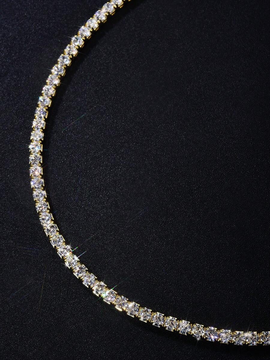Tipo di stile:Collana tennis a quattro punte con diamanti