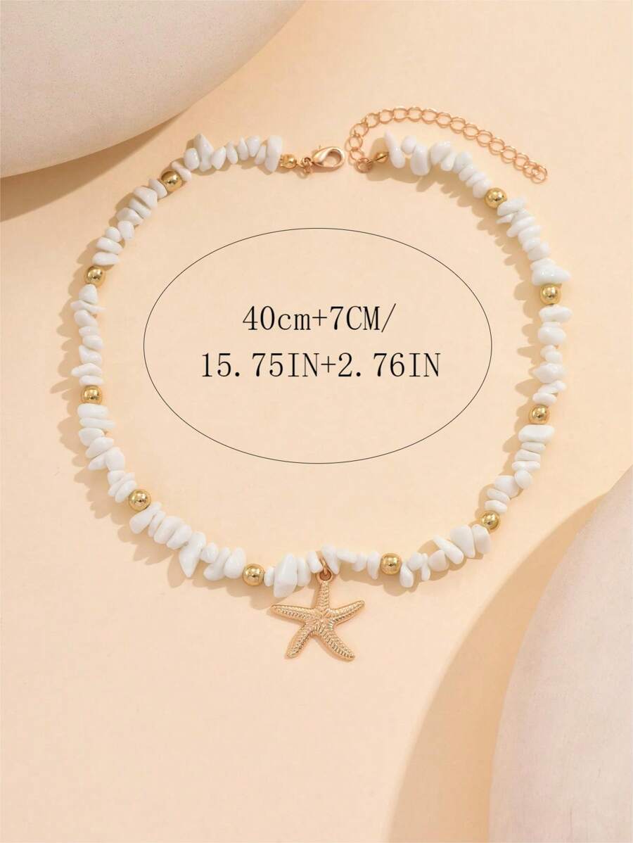 Tipo di stile:turchese bianco + stella marina