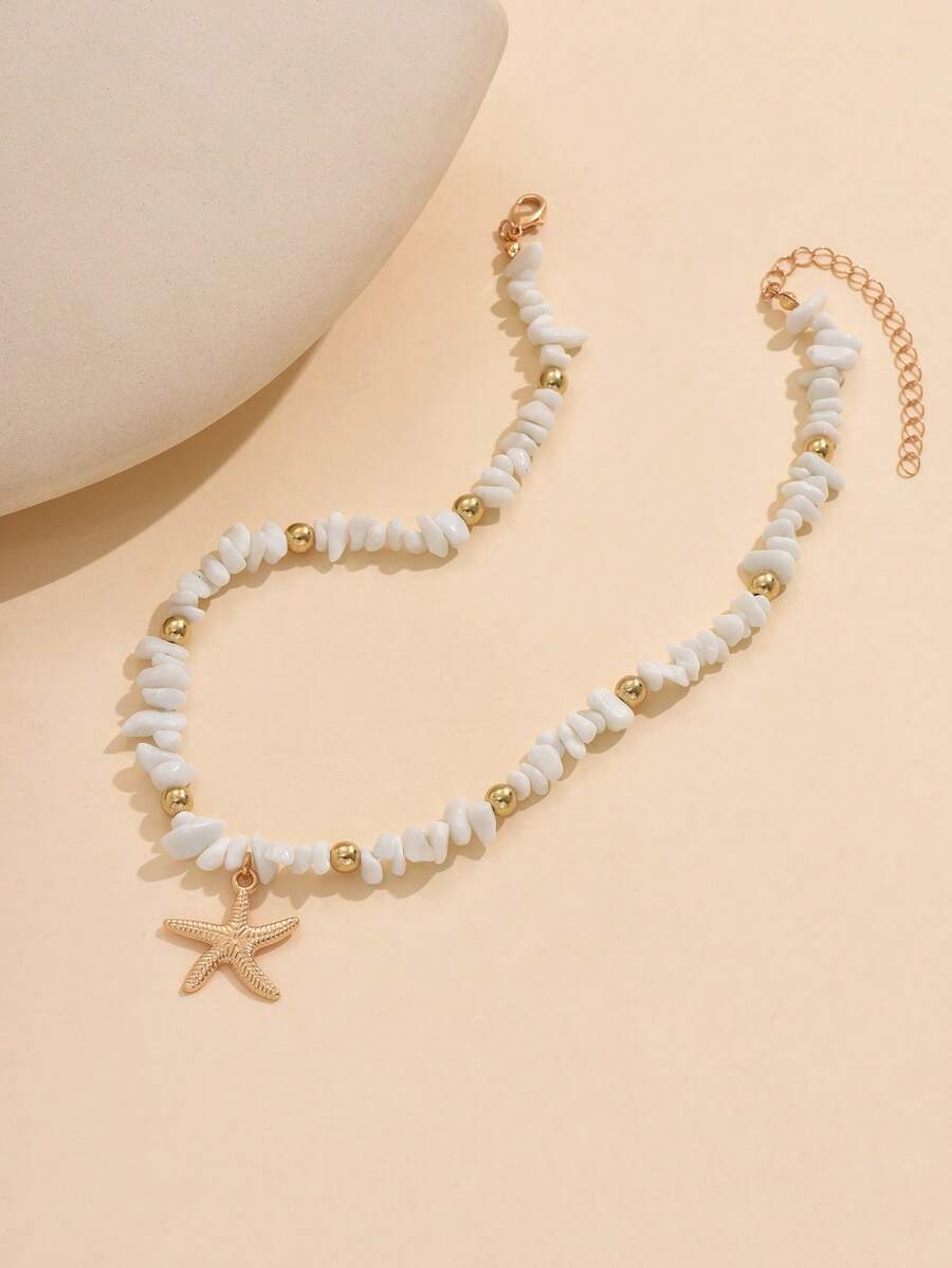 Tipo di stile:turchese bianco + stella marina