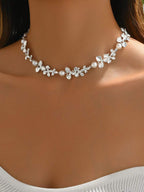 Tipo di stile:Perle finte + fiori
