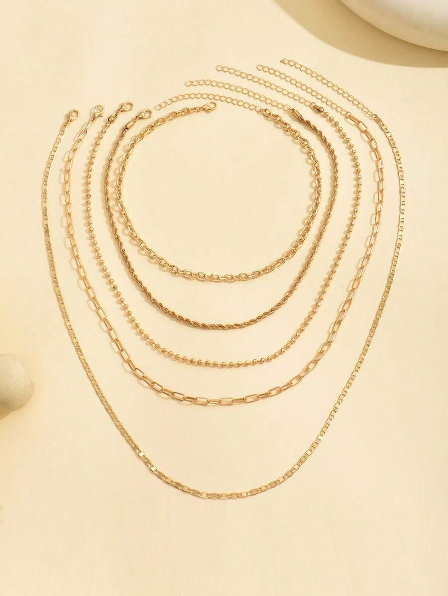 Tipo di stile:Catena da 5 pezzi/set
