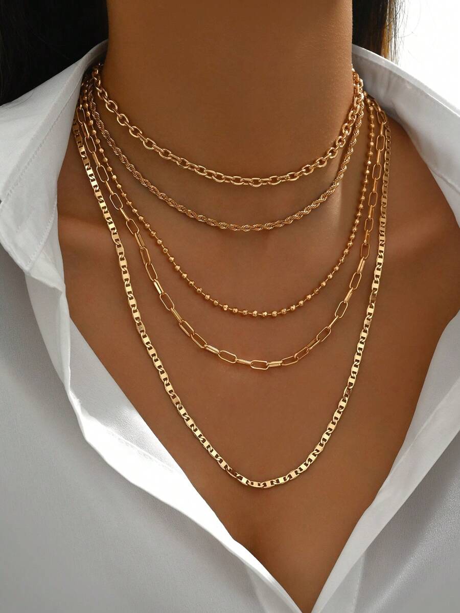 Tipo di stile:Catena da 5 pezzi/set