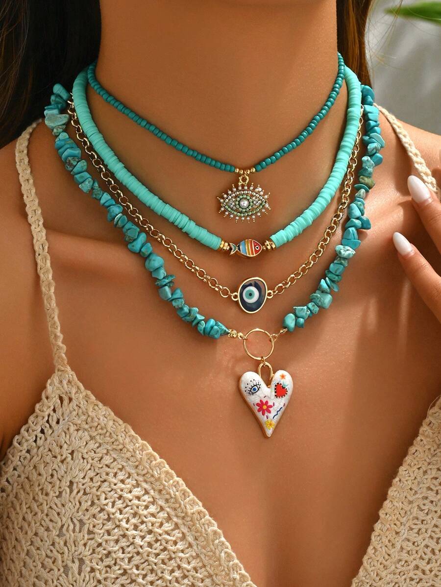 Tipo di stile:blu turchese+argilla polimerica