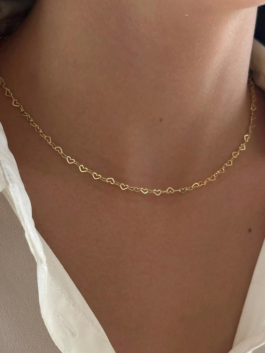 Tipo di stile:Collana a catena a cuore