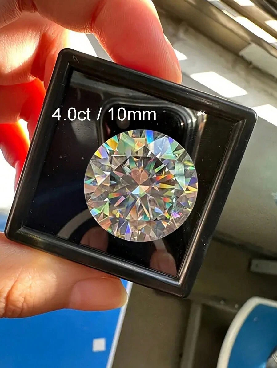 Tipo di stile:Taglio rotondo 4ct 10mm