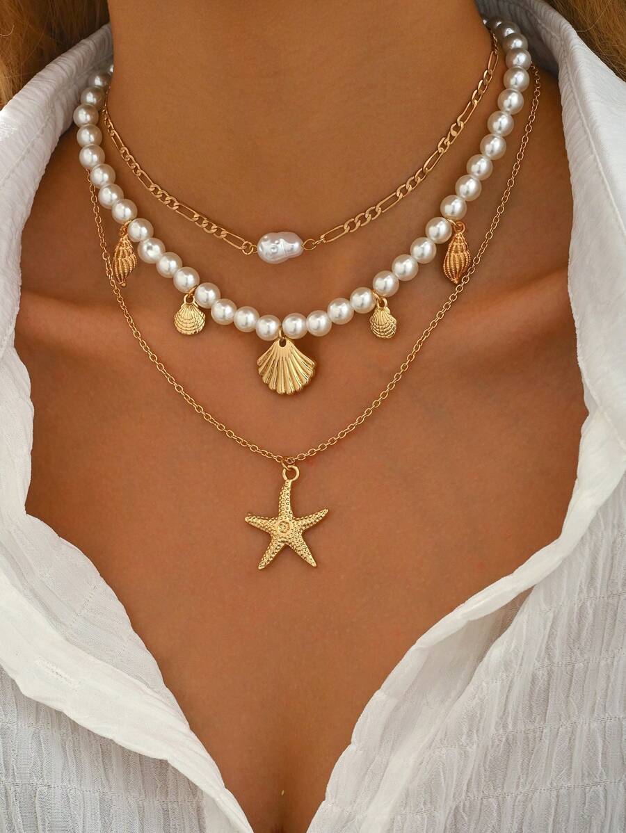 Tipo di stile:Perla imitazione + stile marino