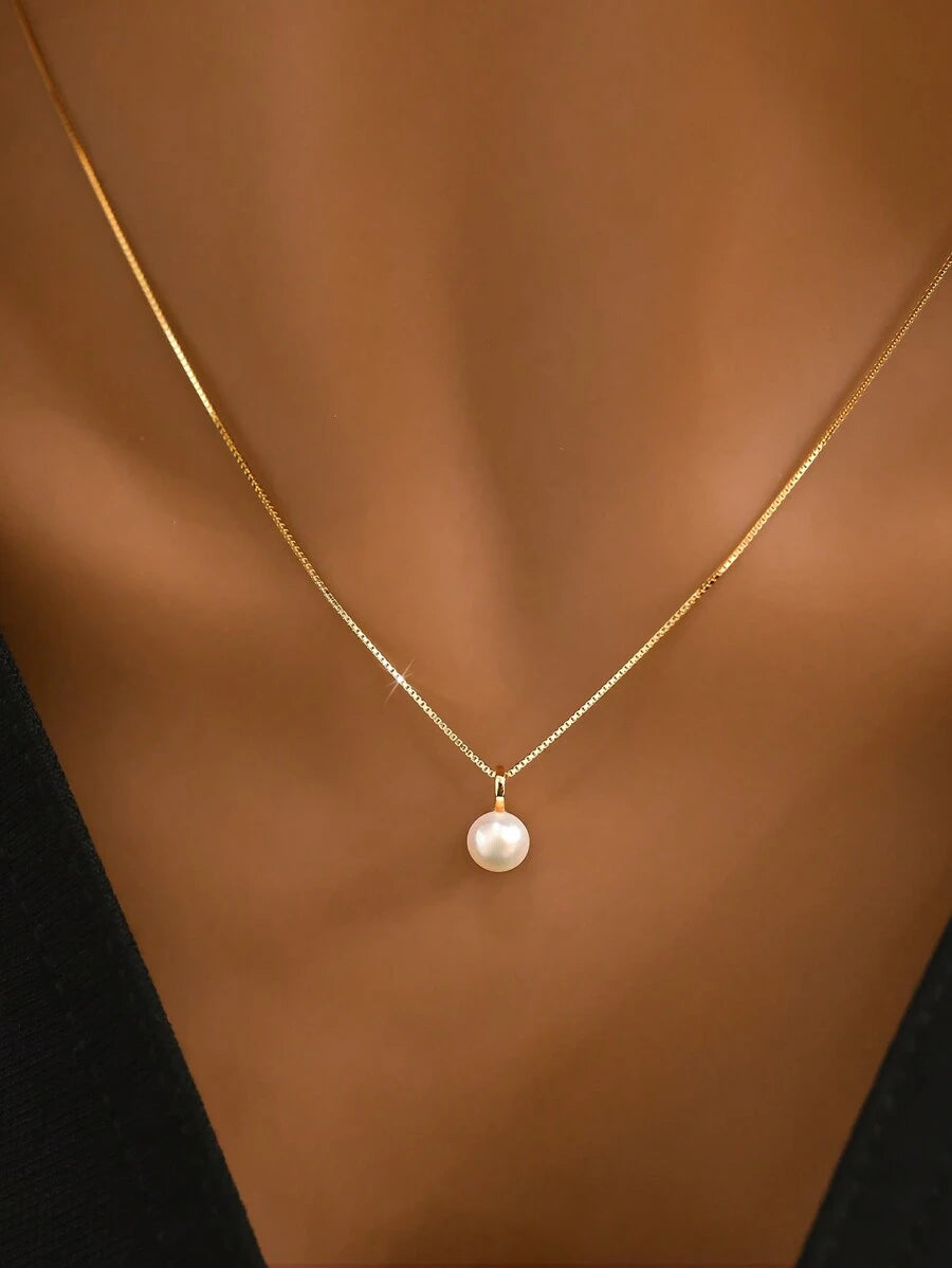 Tipo di stile:collana di perle d'acqua dolce