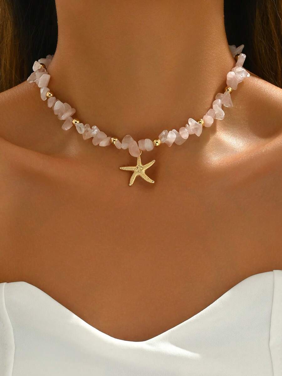 Tipo di stile:Stella marina+ghiaia rosa