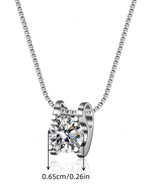 Tipo di stile:Collana con pendente in moissanite