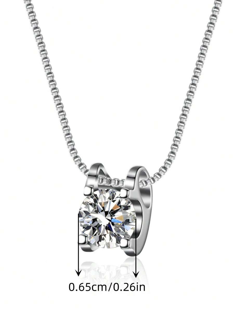 Tipo di stile:Collana con pendente in moissanite