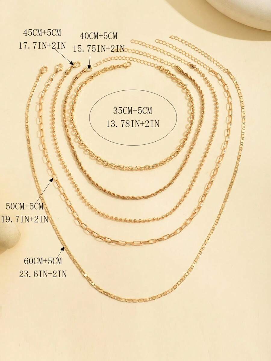 Tipo di stile:Catena da 5 pezzi/set