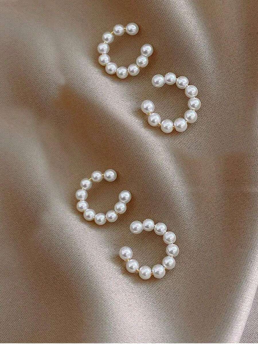 Tipo di stile:clip per orecchio con perla