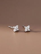 Tipo di stile:Set di sei orecchini in argento con quadrifoglio