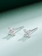 Tipo di stile:Set di sei orecchini in argento con quadrifoglio
