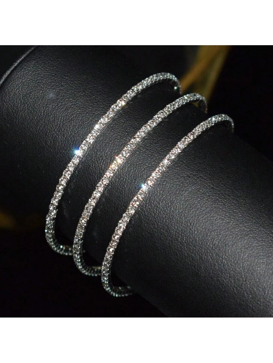 Colore:3 row silvery