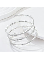 Colore:3 row silvery