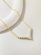 Tipo di stile:Collana di diamanti a forma di V