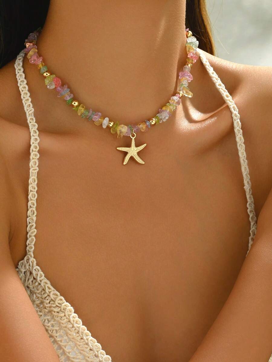 Tipo di stile:Stella marina + ghiaia colorata 1