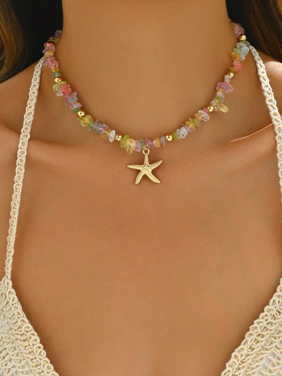 Tipo di stile:Stella marina + ghiaia colorata 1