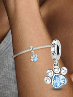 Tipo di stile:Simpatiche impronte di animali domestici, blu