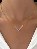 Tipo di stile:Collana di diamanti a forma di V