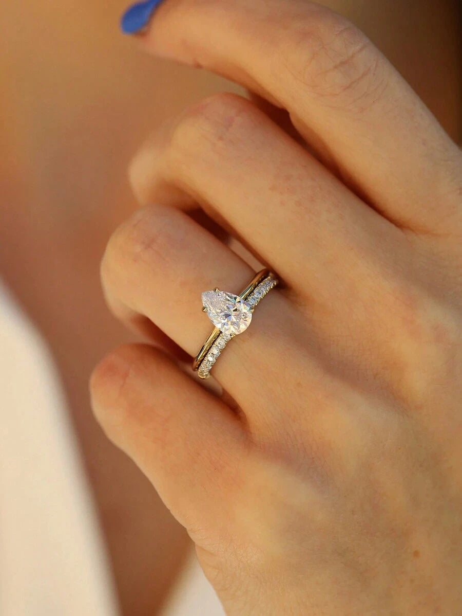 Tipo di stile:Anello a forma di pera