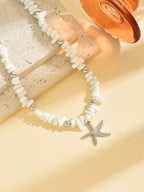 Tipo di stile:turchese bianco + stella marina 1