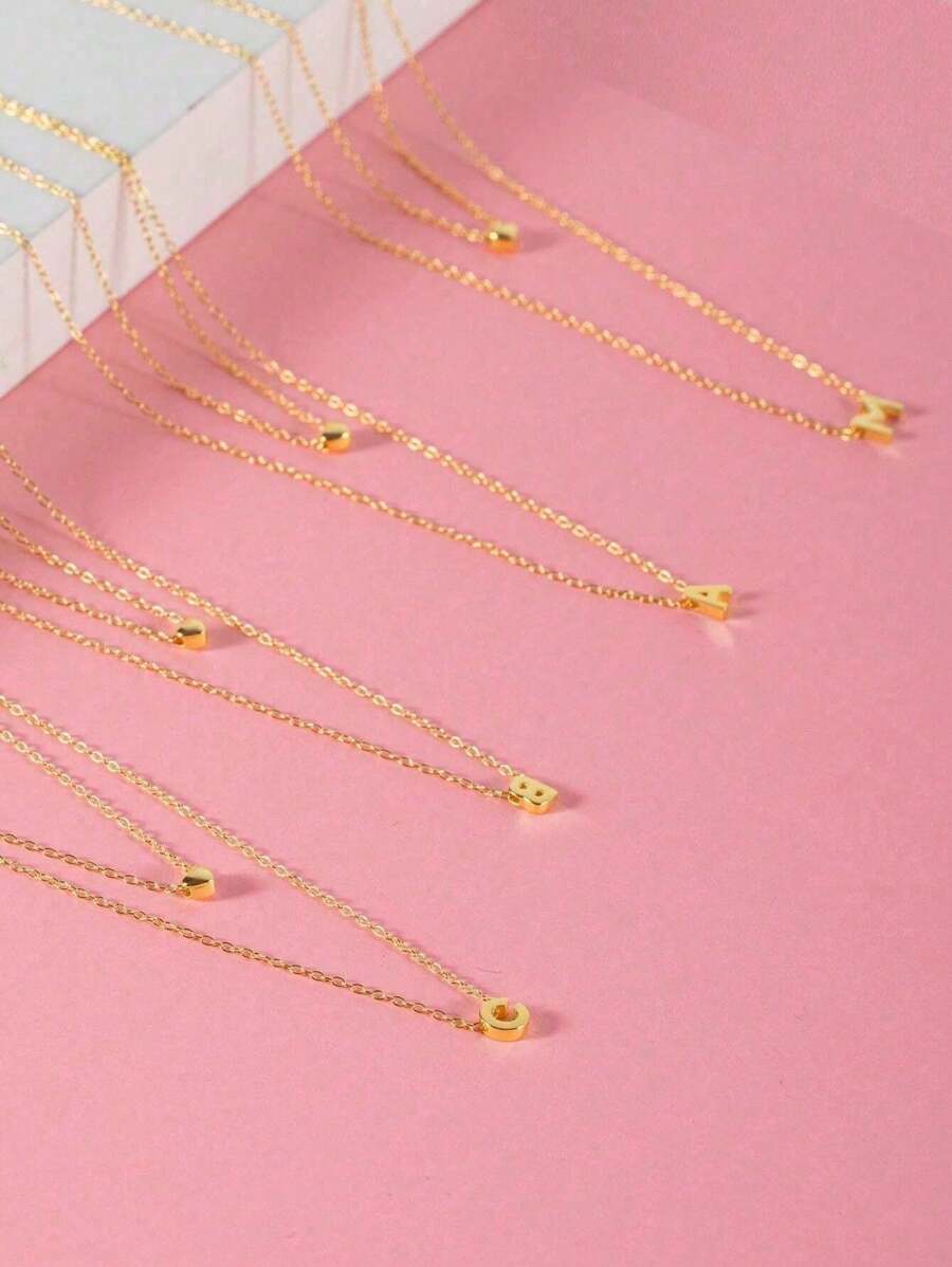 Tipo di stile:Collana con doppia lettera d'amore