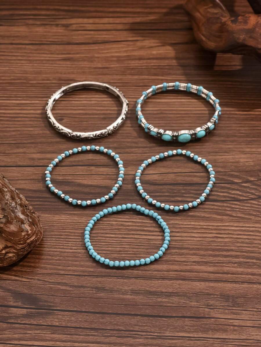 Tipo di stile:Set bracciale turchese