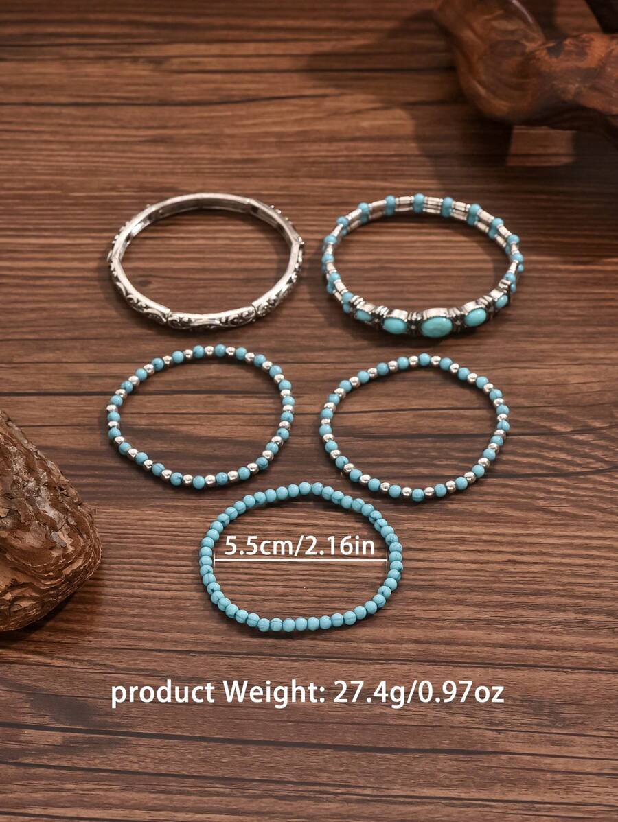 Tipo di stile:Set bracciale turchese