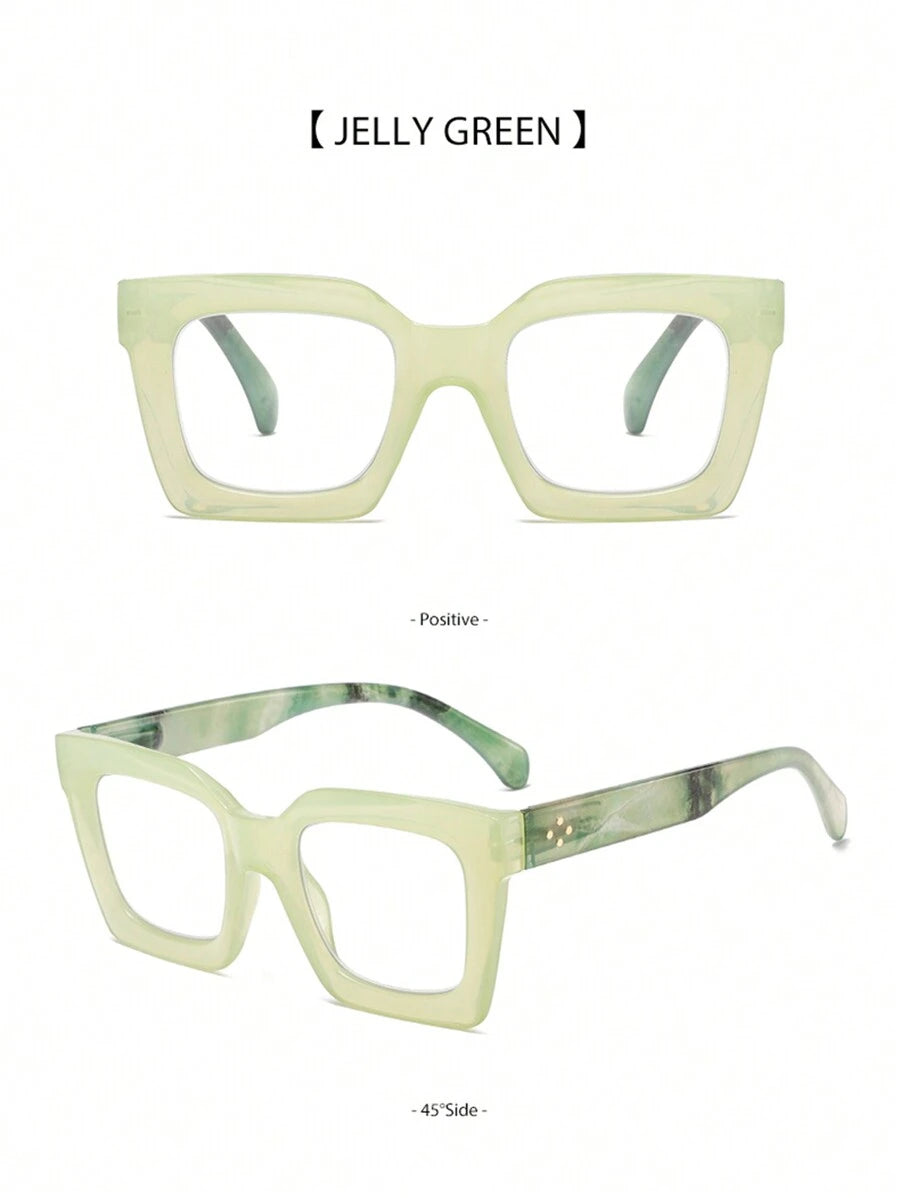 Colore della montatura:Cornice verde gelatina