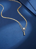 Tipo di stile:Collana con nappa a medaglione a doppio strato