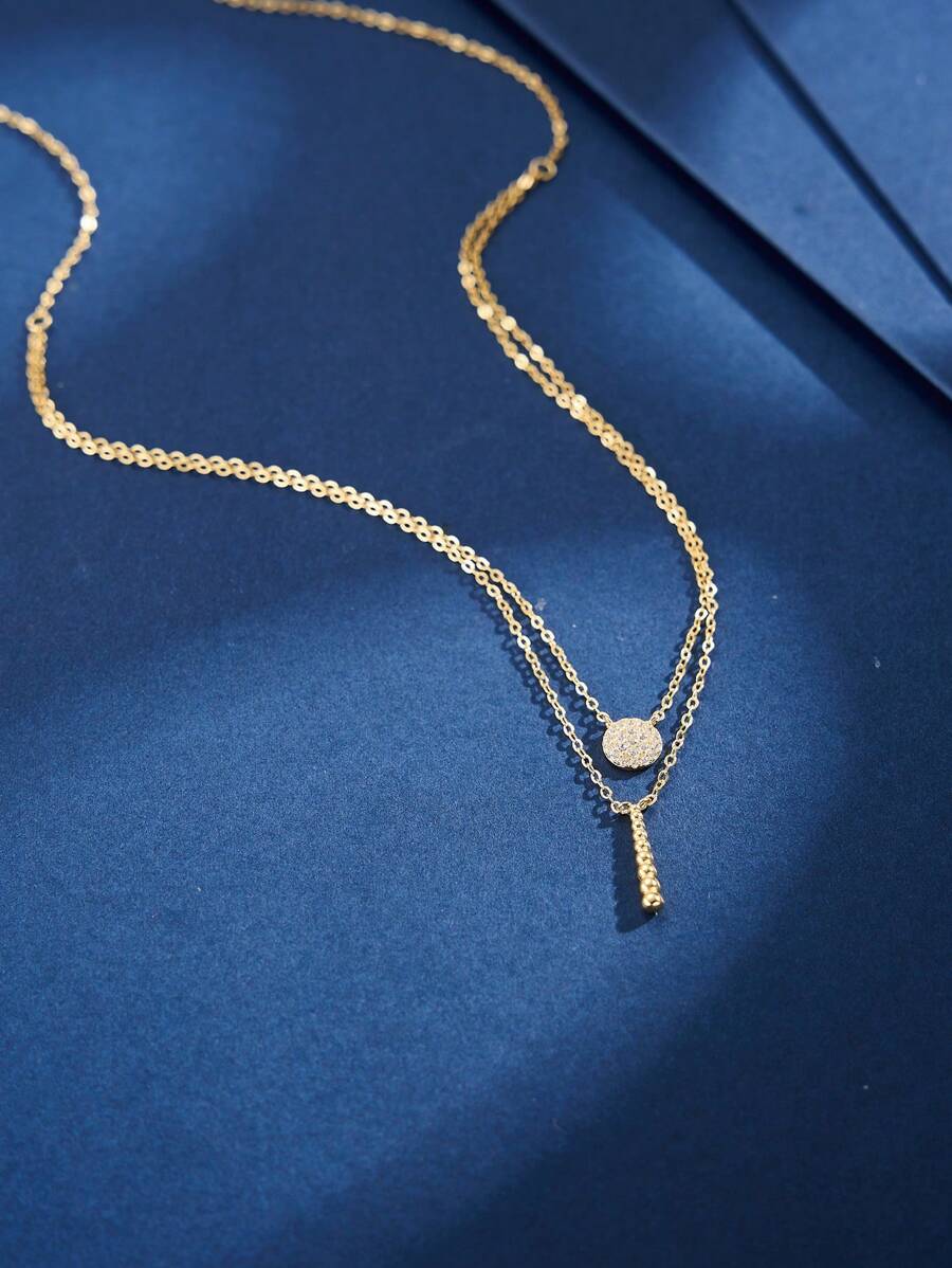 Tipo di stile:Collana con nappa a medaglione a doppio strato