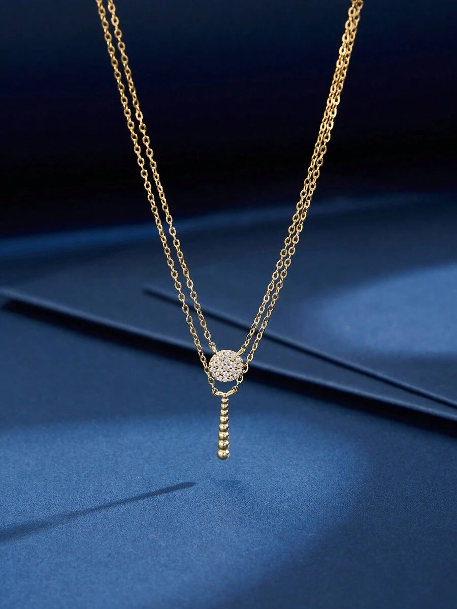 Tipo di stile:Collana con nappa a medaglione a doppio strato